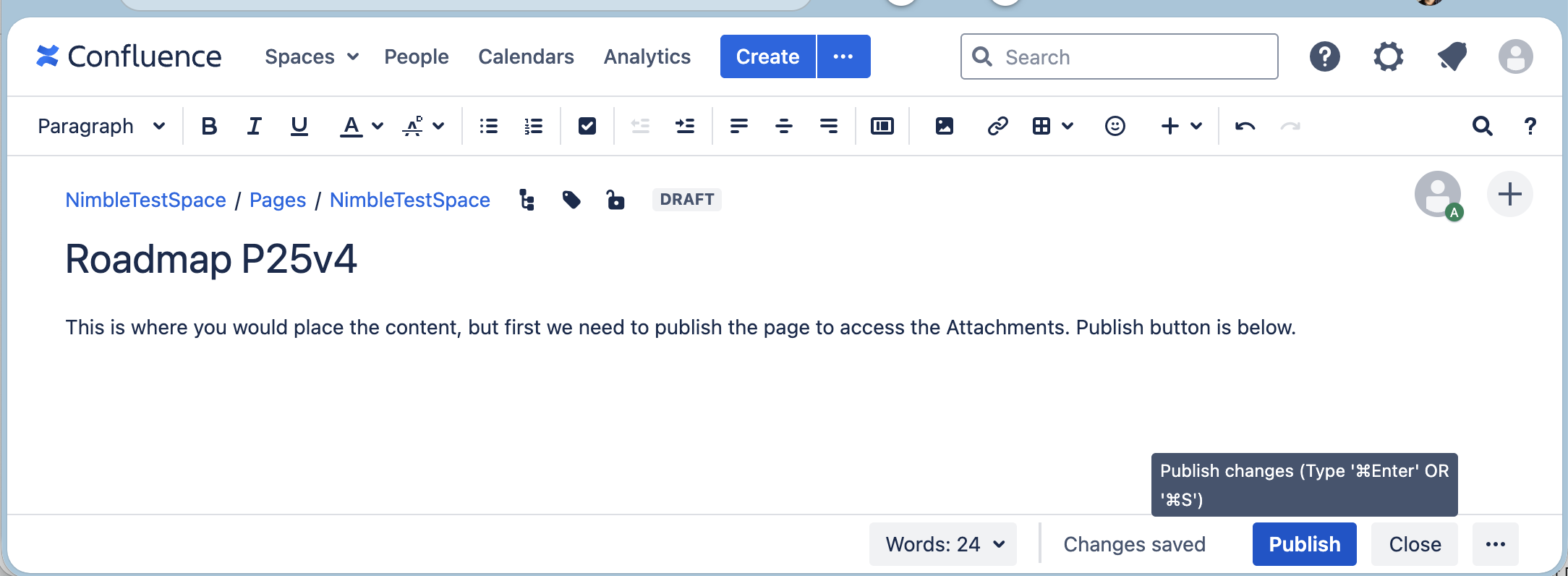 Confluence Page Step 2