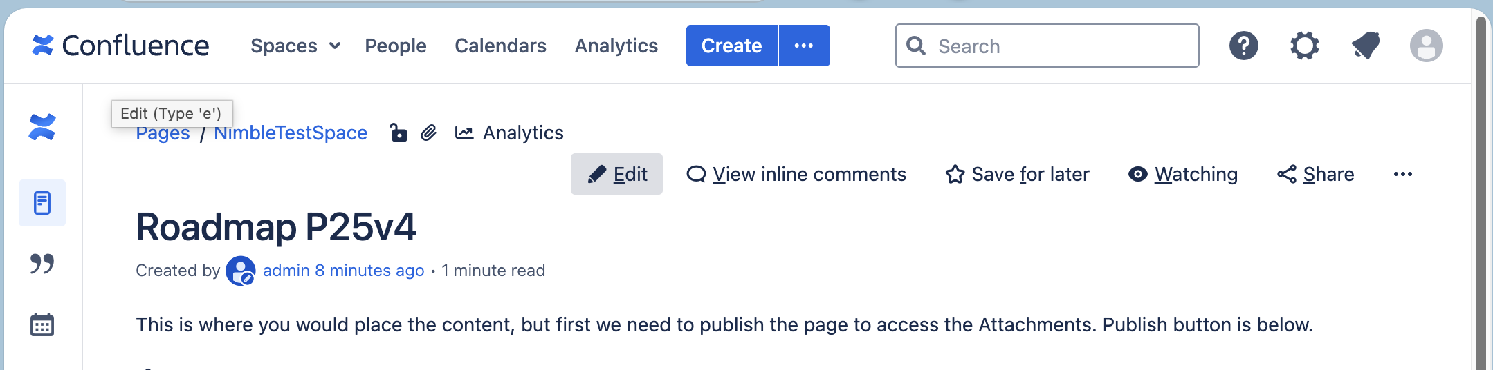 Confluence Page Step 8