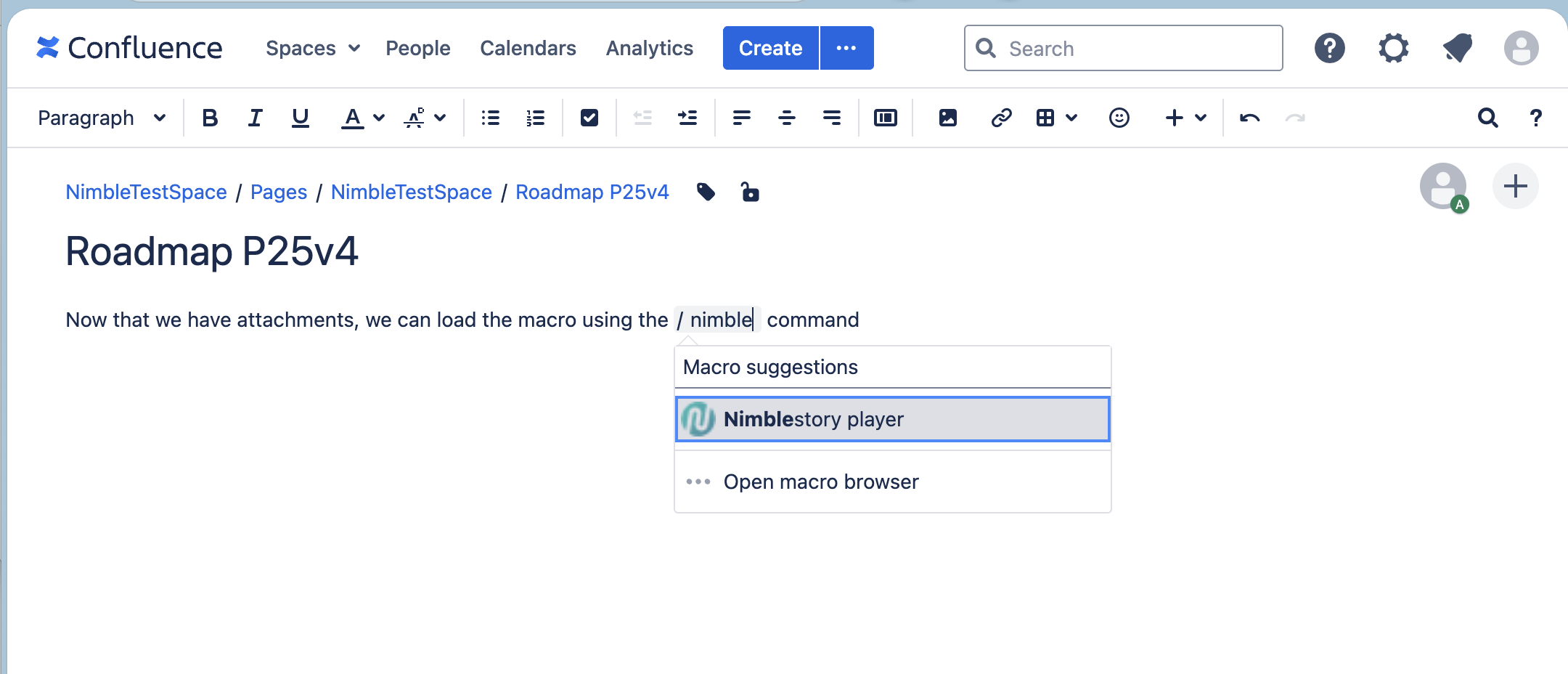 Confluence Page Step 9